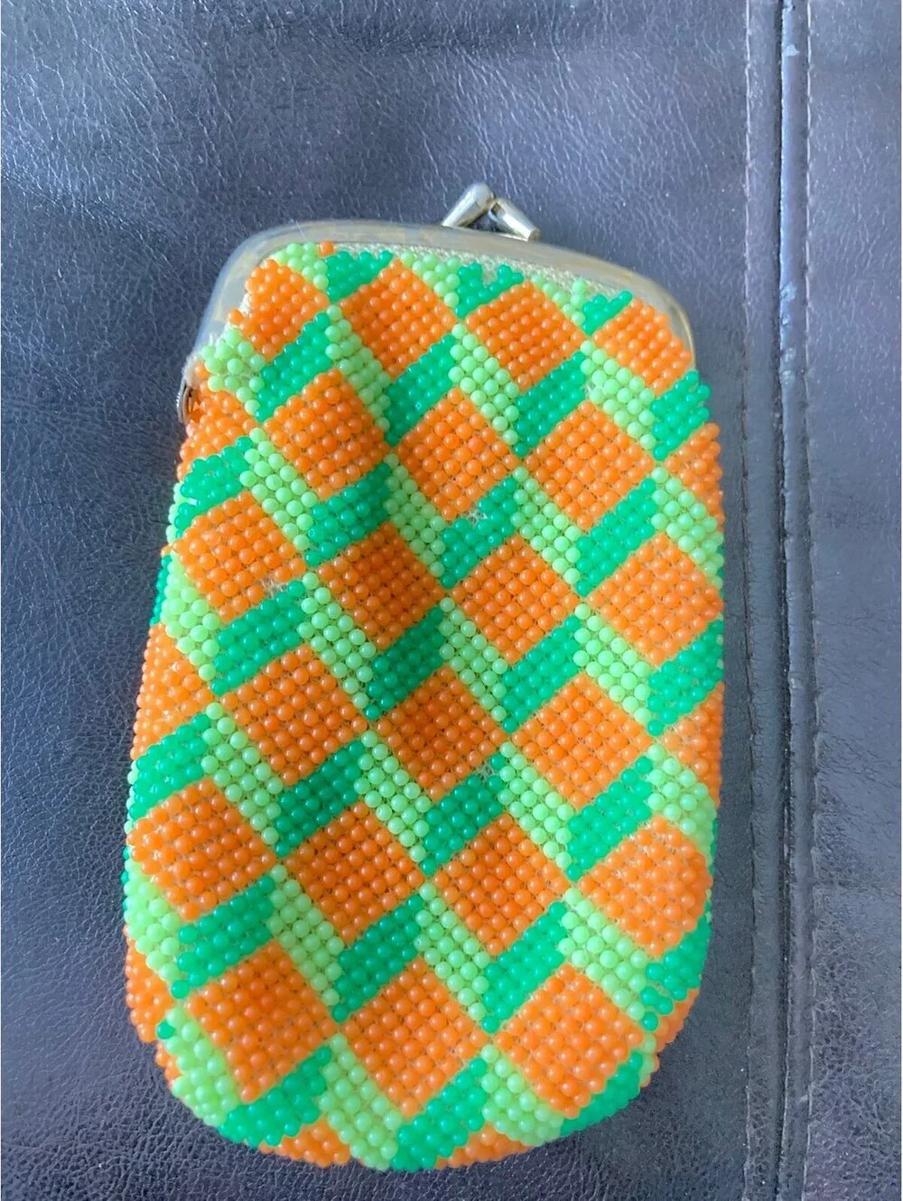 Vintage beaded cigarette case